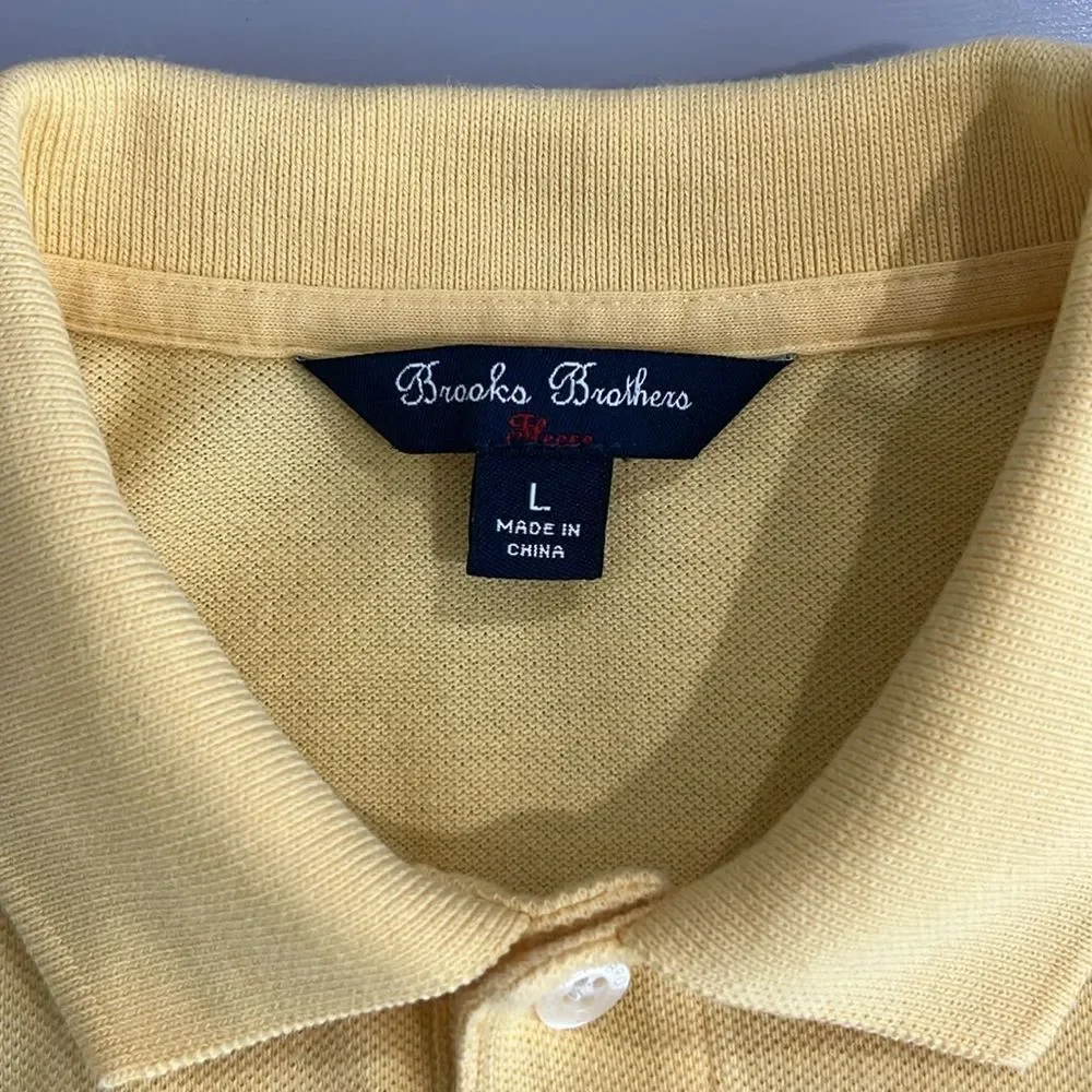 Brooks Brothers Boys Long-Sleeve Cotton Pique Polo Size L - Picture 3 of 7